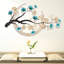 Décoration murale en métal feuille d'arbre ginkgo