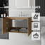 Meuble-lavabo flottant avec portes à fermeture douce et comptoir en marbre de culture-860312372