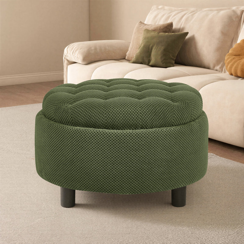 Table basse avec repose-pieds et rangement Modern, Vert foncé