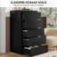 Commode en bois à 5 tiroirs l 23,6 po Jeramey-1076243032