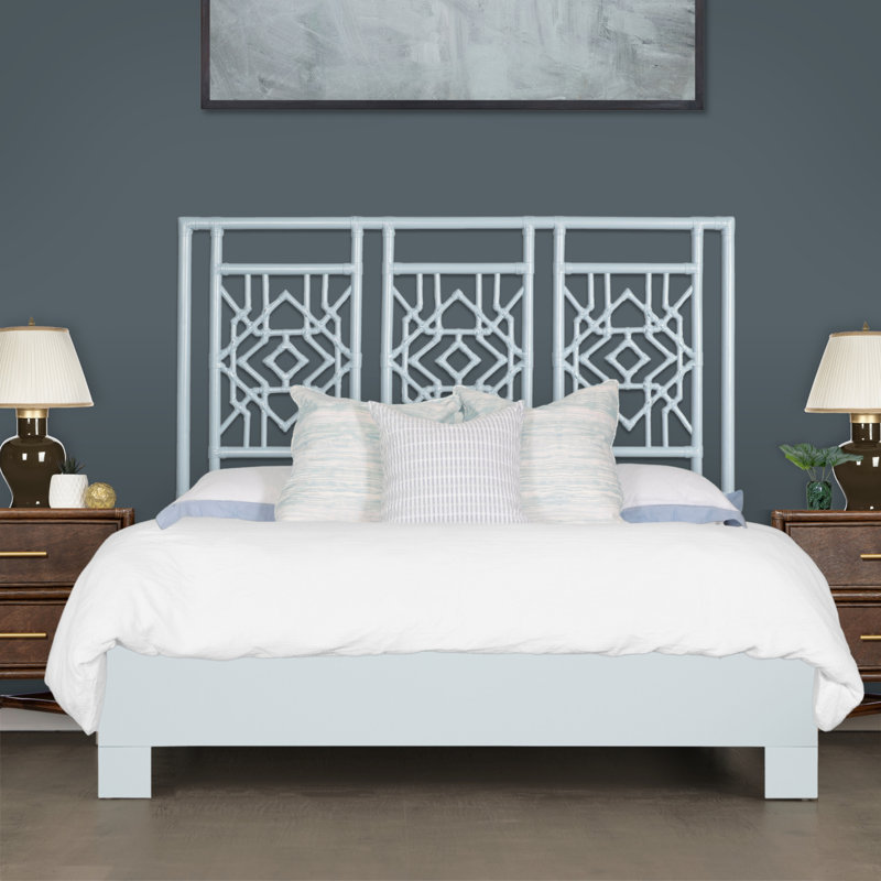 Lit standard bas Tulum, Grand, Bleu clair