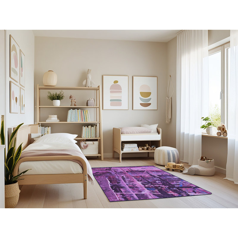 Abstract Indoor Rug, Rectangle 3' x 5'