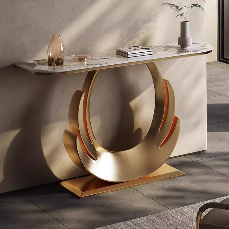 Console moderne minimaliste, H 33,46 po x l 62,99 po x P 13,78 po