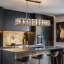 Lustre carré / rectangulaire à 18 lumières pour îlot de cuisine Nashrah-441228816-463025311