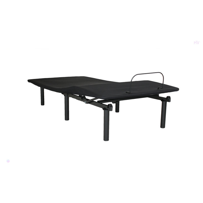 Base de lit réglable - pliable à moitié - inclinaison de la tête et des pieds motorisée, Simple
