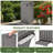 Edrosie Inc 31 Gallon Resin Outdoor Trash Cans with Lids, Black Patio Hideaway Garbage Bins-136901136