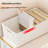 JOYBOS white plastic multi-compartment drawer organizer storage box, clothing storage box, wardrobe storage