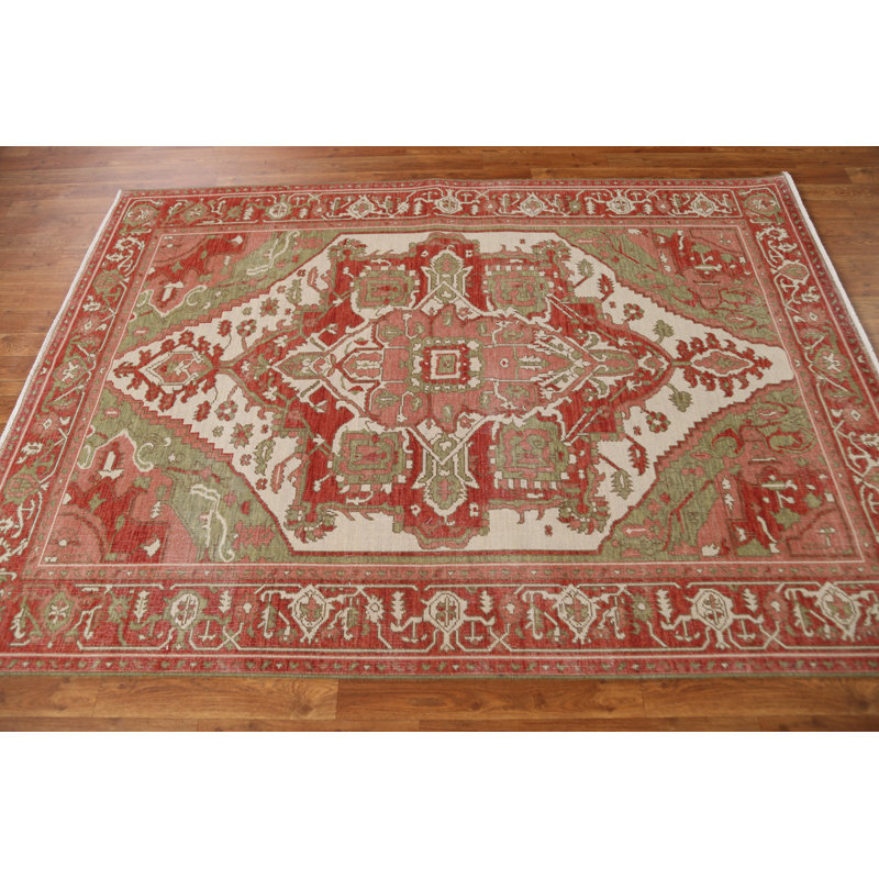 One-of-a-Kind 5'0" X 6'10" Wool Area Rug in Ivory