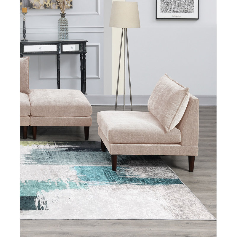 Magnifique fauteuil sans accoudoirs en tissu Morgan 1pc, Pink