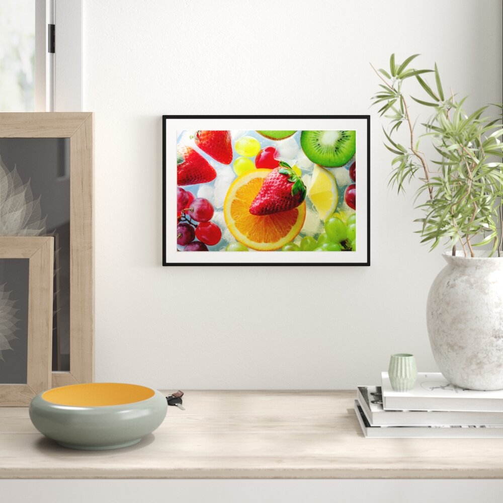 Gerahmtes Poster Leckeres buntes Obst