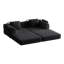 Canapé-lit convertible, canapé en chenille, livré avec deux pochettes de rangement latérales, deux coussins, canapé-lit pliable confortable, convient aux salons, aux chambres et aux bureaux-936494623