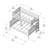 Dazhane Kids Twin Over Full Bunk Bed with Ladder on End-1424894503