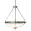 Luminaire suspendu en bronze à 5 lumières