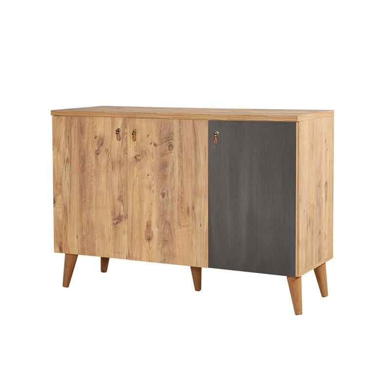Buffet de 50,39 po Beacan, Brun clair / gris