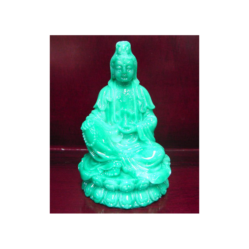 Figurine Kwan Yin assise