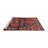 Oriental Area Rug in Red/Rust/Blues/Brown/Green-1350717367