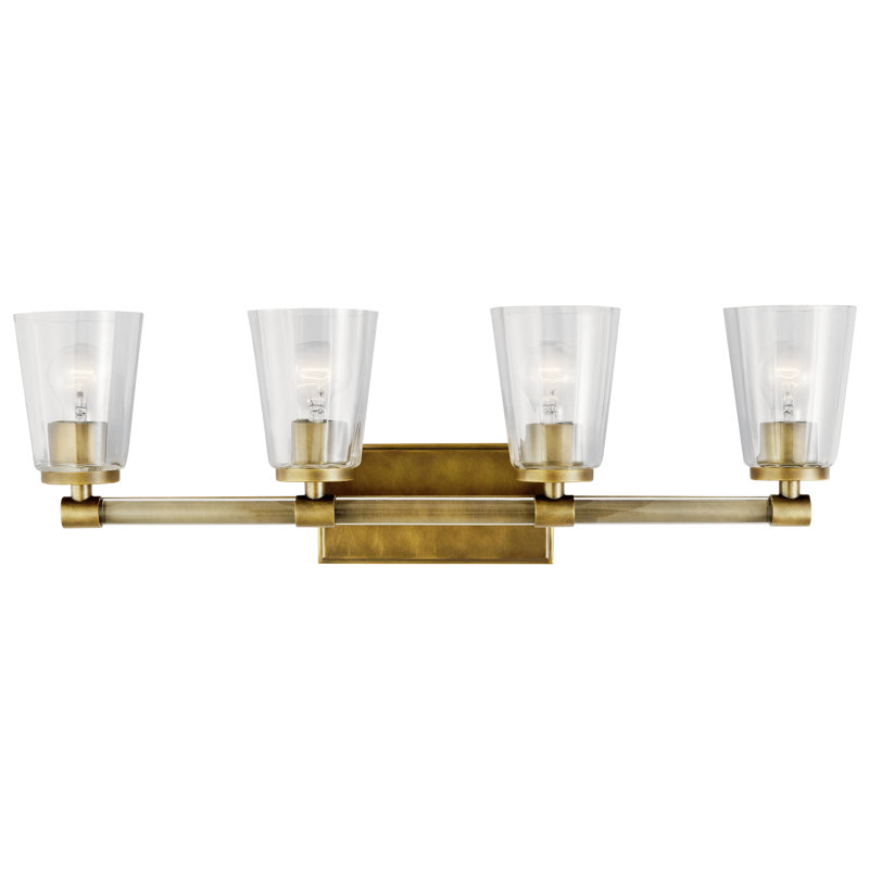 Houpt 4 - Light Vanity Light, Natural Brass
