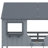 Bunk Bed With Roof, Window, Guardrail, Ladder-374626450