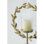 Ouragan floral en fer 14,2 x 3,5 x 19,7 po avec base en marbre