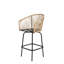 Deux tabourets de bar d'extérieur - gris. Avec. Chaises toutes saisons pour patio, jardin, piscine, balcon et terrasse. Gris facile à construire avec terrasse, piscine et assemblage pratique