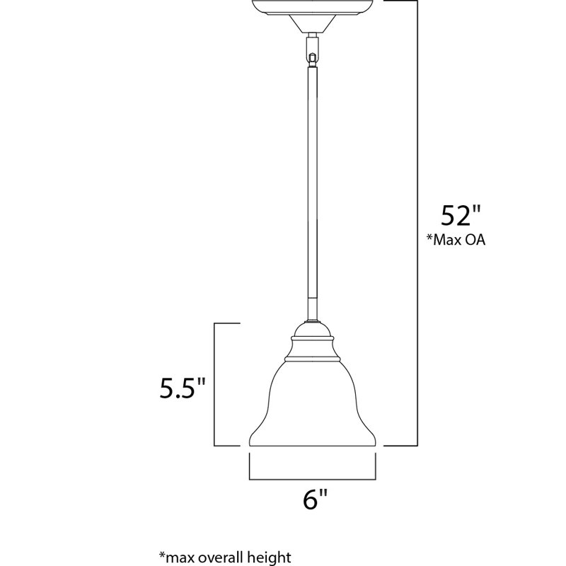 Streator 1 - Light Black Single Pendant