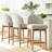 25.5'' Linen Counter Stools with Solid Wood Legs-879122028