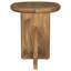 Table de bout ronde en bois de manguier massif