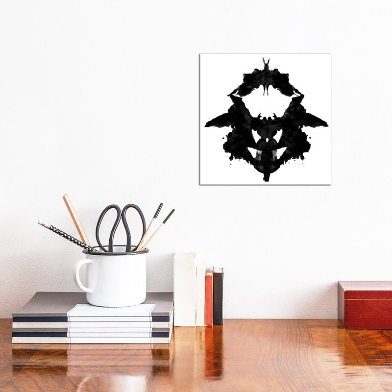 Modern Art- Dancing Butterfly Inkblots by 5by5collective - Wrapped Canvas Painting, 30.48 cm H x 30.48 cm W