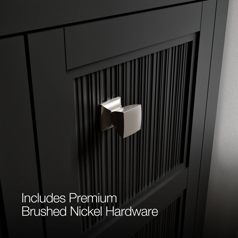 Hearthaven 60-In Bathroom Vanity Set, Slate Gray
