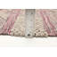 Tapis rose nouvel âge en laine 4 pi 11 po x 8 pi Hejan