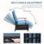 Recliner Chair Metal Outdoor Lounge Chair with Flip Table-348112147