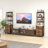 17 Stories Ladder Bookshelf Tall Bookcase W/ 3 Open Shelves Printer Stand 3 Storage Drawers-1610200101