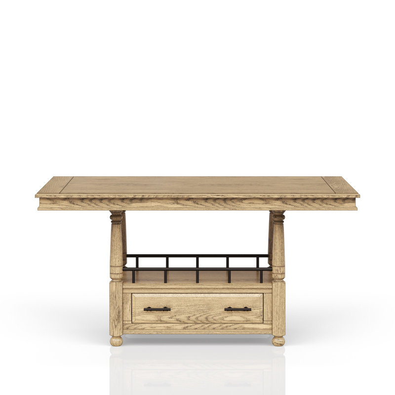 Table de comptoir - finition caramel