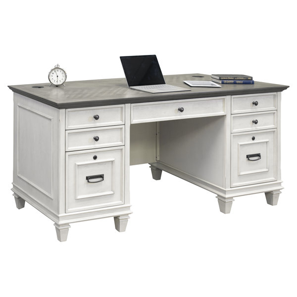 Boss Simple System Double L shaped Pedestal Office Desk