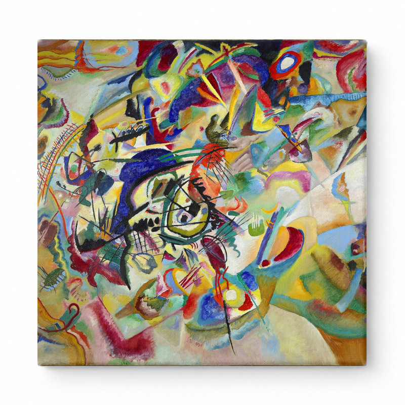 Composition Composition (1913) - Toile carrée, 12" W x 12" H