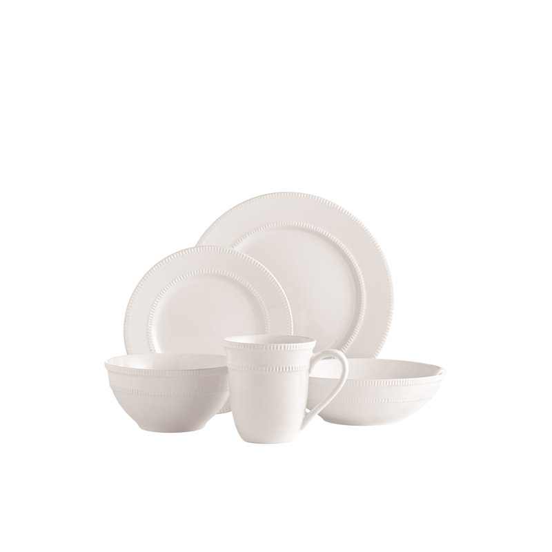 20 Piece Stoneware Dinnerware Set - Service for 4