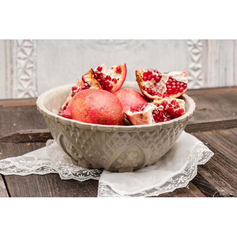 Coppermill Kitchen Vintage Inspired Ceramic Ceramic Serving Bowl, Taupe