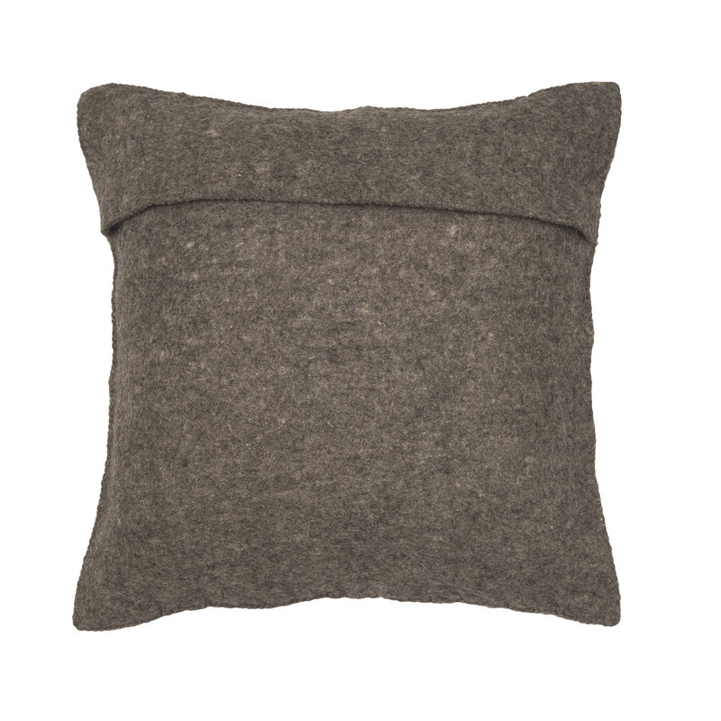 Novalee Hand Felted Wool Throw Pillow Cover, Pillow Cover Only - No Insert