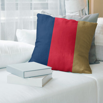Housse de coussin à rayures pour basket-orléans