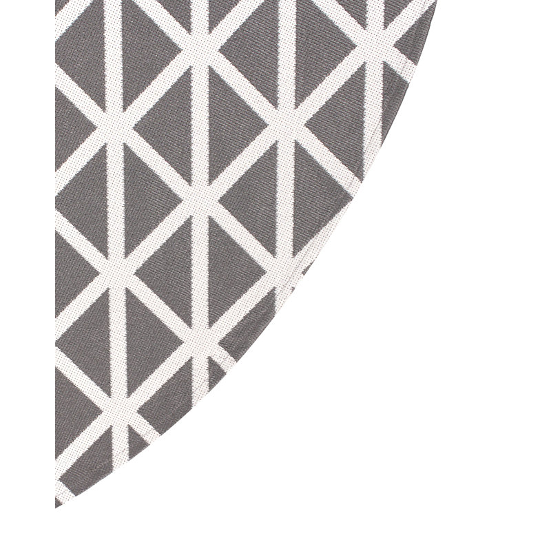 Outdoor Rug PANAJI Grey, Round 160 cm