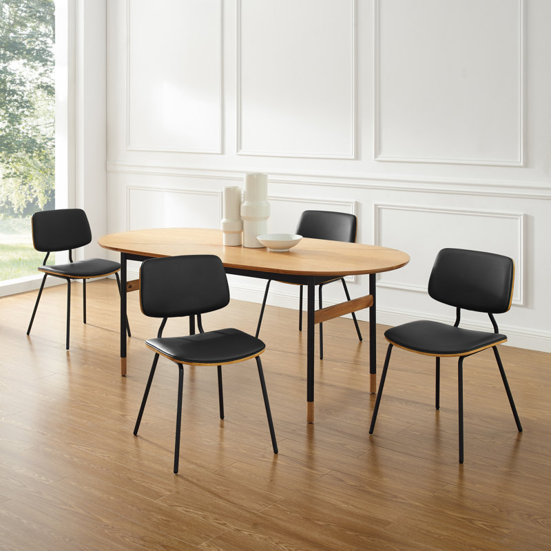 Chaise d'appoint Brantson, Noir, noir, noir, noir