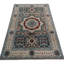 Hand Knotted Wool Area Rug in Sea Green And Beige