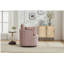 Fauteuil d'appoint pivotant rose, fauteuil demi-tonneau pivotant rond, fauteuil, fauteuil rembourré, fauteuil de lecture, fauteuil de lecture, fauteuil simple, bureau de chambre à coucher