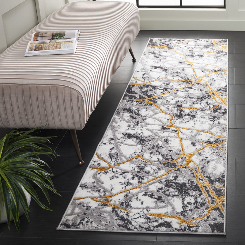 Loranza Performance Performance Abstract Rug, Runner 2'2" x 8'