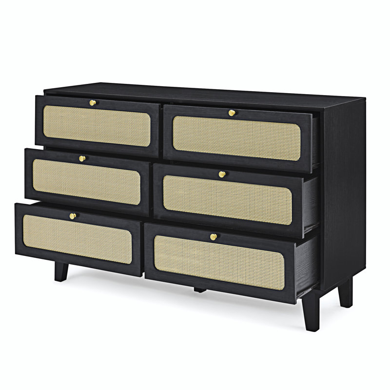Commode à tiroirs, Noir