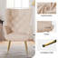 Bastoam 50Cm Wide Tufted Velvet Wingback Chair-2121022489