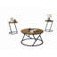 Ensemble de table 3 pièces Natural Finish 1 table basse 2 tables de bout décoratives-165177852