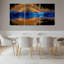 Ensemble de 3 tableaux muraux sur toile représentant un paysage d'anneaux d'arbres-1489032865