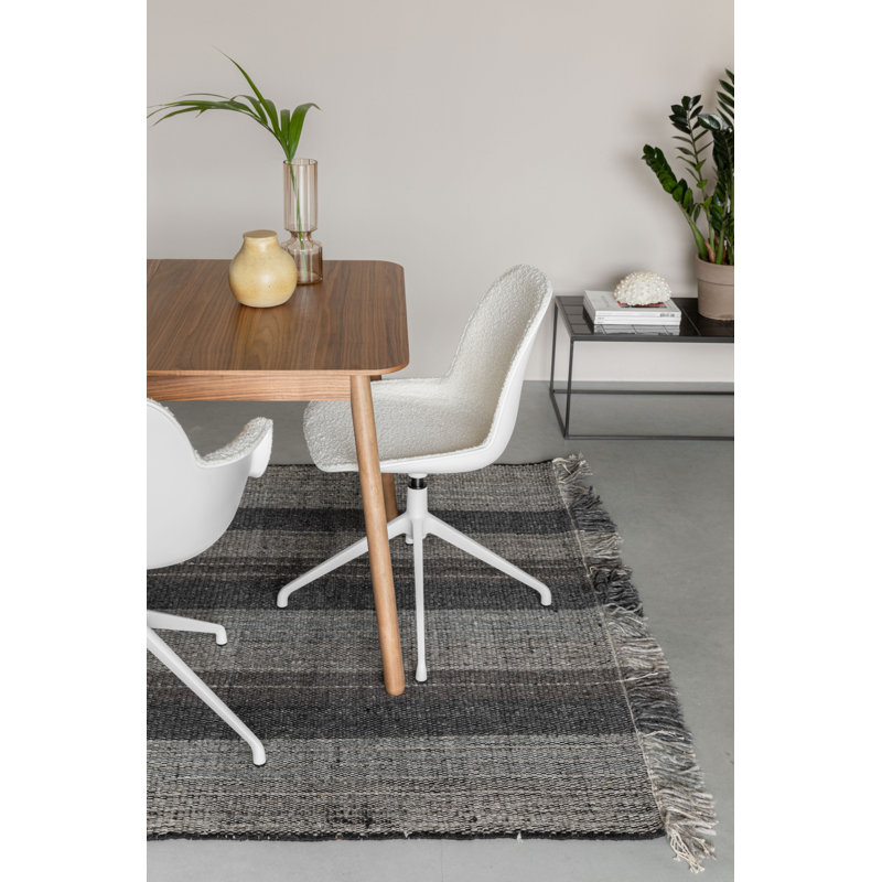 Albert Kuip Upholstered Dining Chair, White, White