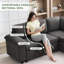 Fauteuil en chenille rembourré l 37,8 po-1607582665